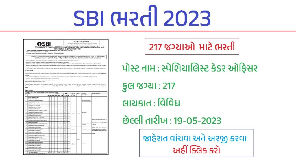 SBI ભરતી 2023