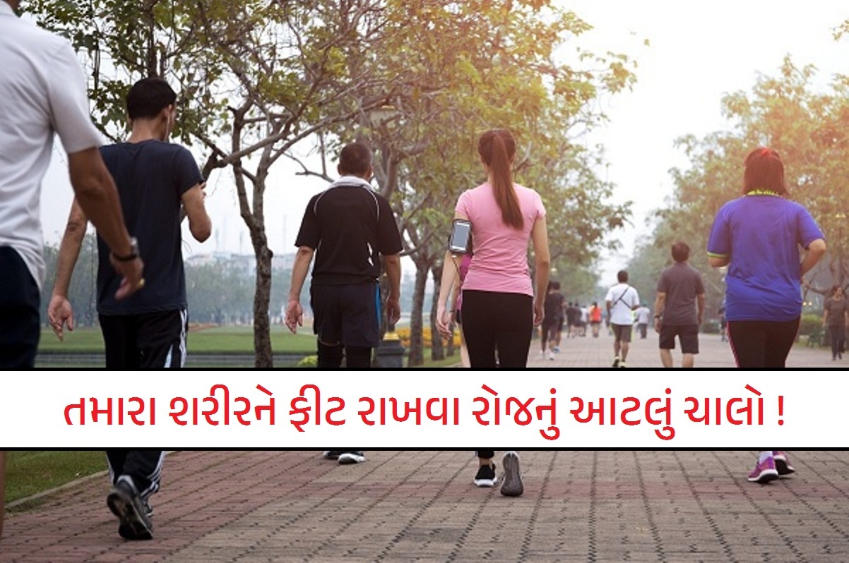 તમારા શરીરને ફીટ રાખવા રોજનું આટલું ચાલો