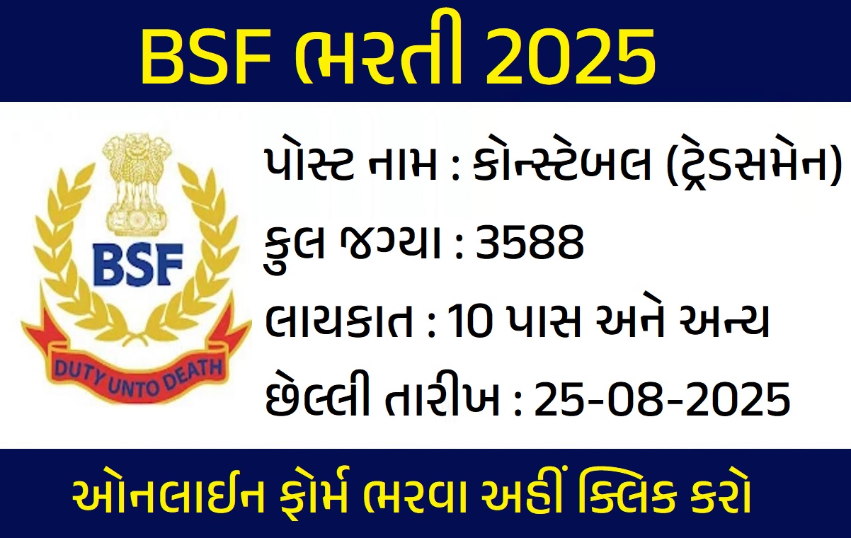 BSF ભરતી 2025