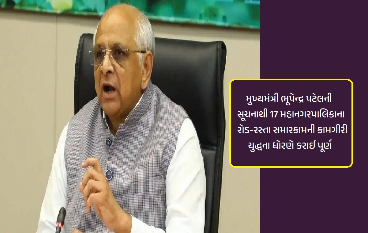 રોડ-રસ્તા સમારકામની કામગીરી